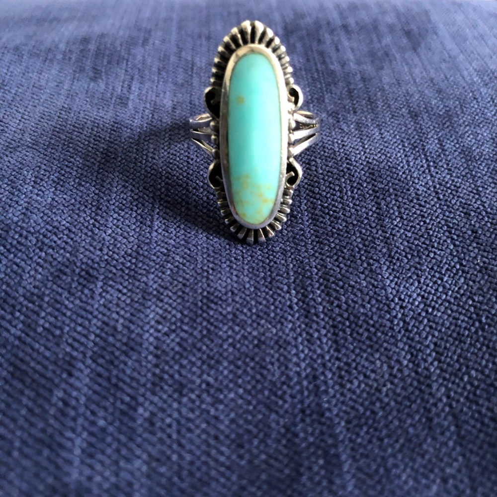 Sterling silver turquoise ring